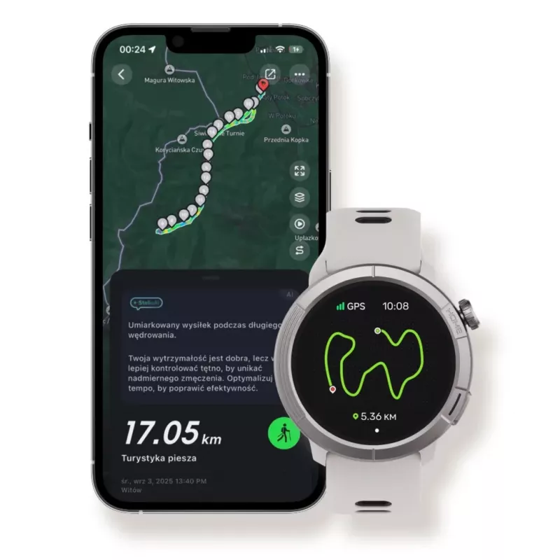Stelio Activ Pro GPS išmanusis laikrodis STSWA102TN, 46 mm titano dėklas
