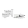 Vakuuminis indas ZWILLING 36807-007-0, plastikinis stačiakampis maisto indas, 1,1 l ir 2,3 l, sandariai užsidarantis dangtelis, išimamas, permatomas baltas