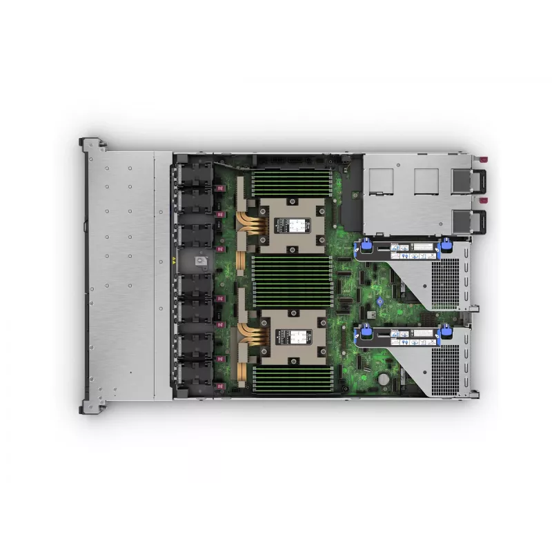 HPE ProLiant DL365 Gen11 – 1U dviejų procesorių serveris – 1× EPYC 9115 / 2,6 GHz – 64 GB RAM – SATA/SAS/NVMe – 2,5 colio keičiami diskų lizdai