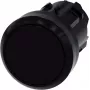 Siemens Drucktaster Betätiger flach, Frontring Kunststoff Schwarz SIRIUS ACT 3SU1000-0AB10-0AA0 1 St. (3SU1000-0AB10-0AA0)