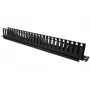 Kabelių dėžutė Alantec PK008 sieninis organizatorius 1U juoda metalas/plastikas