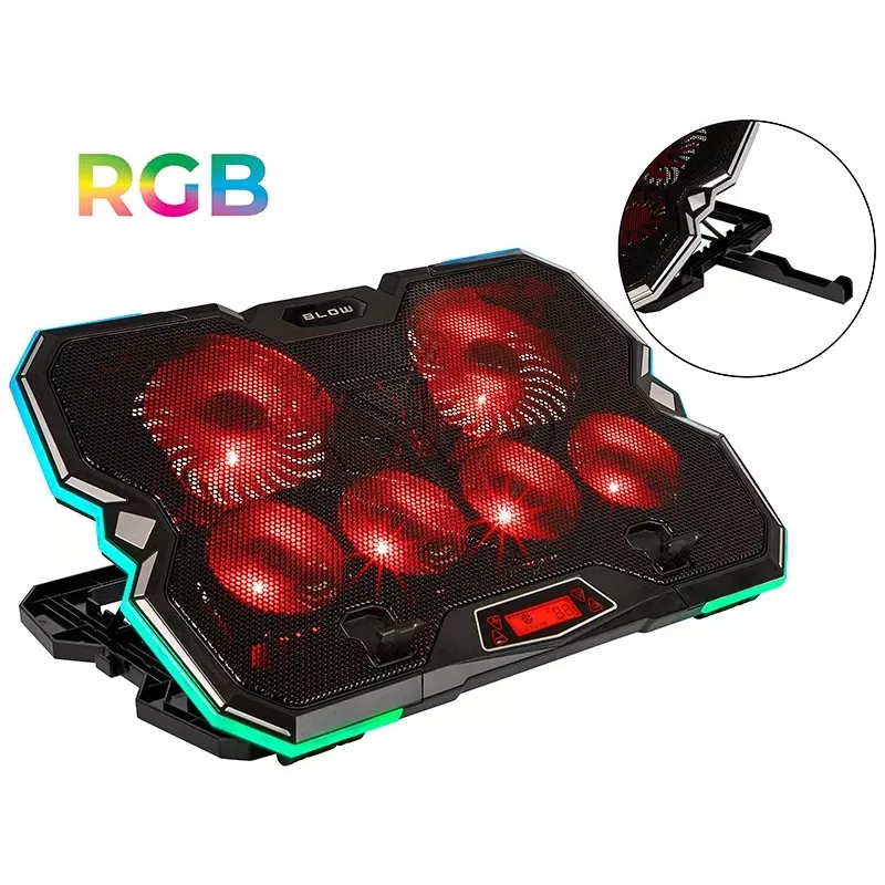 6 FAN VORTEX RGB Laptop Cooling Pad