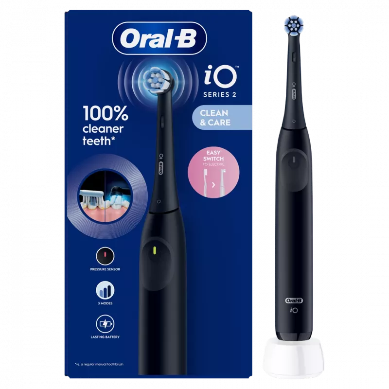 Oral-B iO2 elektrinis dantų šepetėlis Night Black