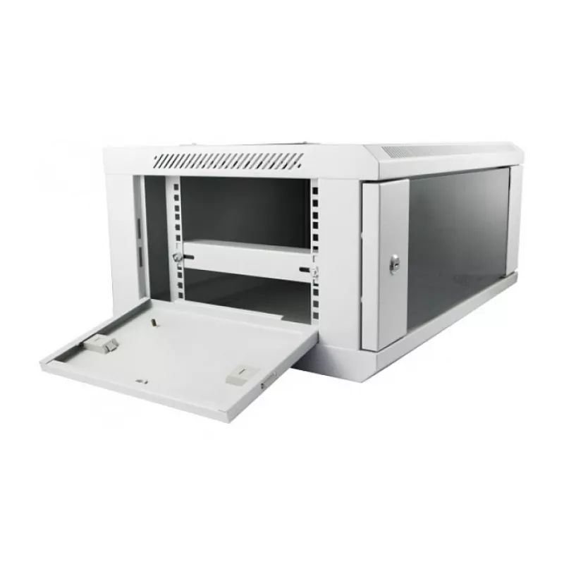 Sieninis 19 colių stovo korpusas ALLNET ALL-SMC6604GRAU 4U, pilkas, 50 kg talpa, rakinamas