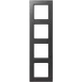 JUNG Frame 4-ių grupių nedūžtantis rėmelis horizontalioms ir vertikalioms kombinacijoms A5584BFANM