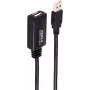 USB kabelis ShiverPeaks BS13-26085 15 m USB A juodas USB 2.0