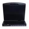 Rack konsolė VALUE 26.99.0123, 17 colių (43,2 cm) LCD, 1280×1024, 1U, prancūziška klaviatūra, juoda