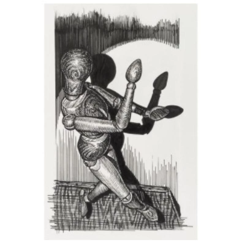 Mechaninių pieštukų rinkinys Faber-Castell 167154 – 6 vnt., juodas plastikinis korpusas, juodas grafitas