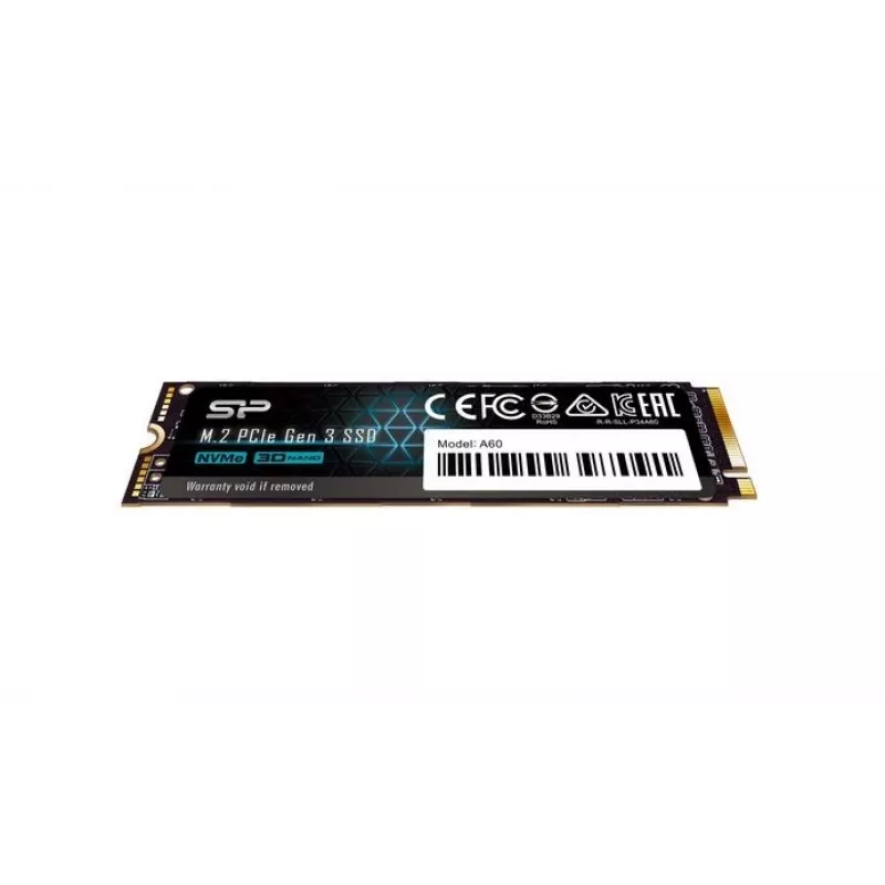 SSD M.2 NVMe Silicon Power P34A60 2 TB, PCIe 3.0 x4, skaitymas 2200 MB/s, rašymas 1600 MB/s
