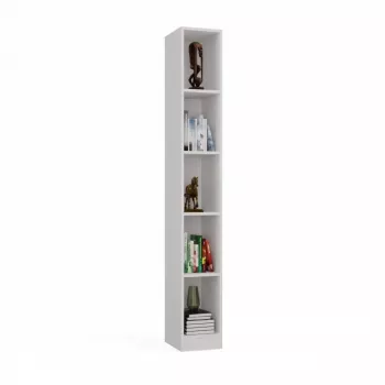 Vientisa knygų lentyna REGAŁ R25 25 cm balta