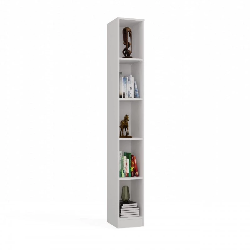 Vientisa knygų lentyna REGAŁ R25 25 cm balta