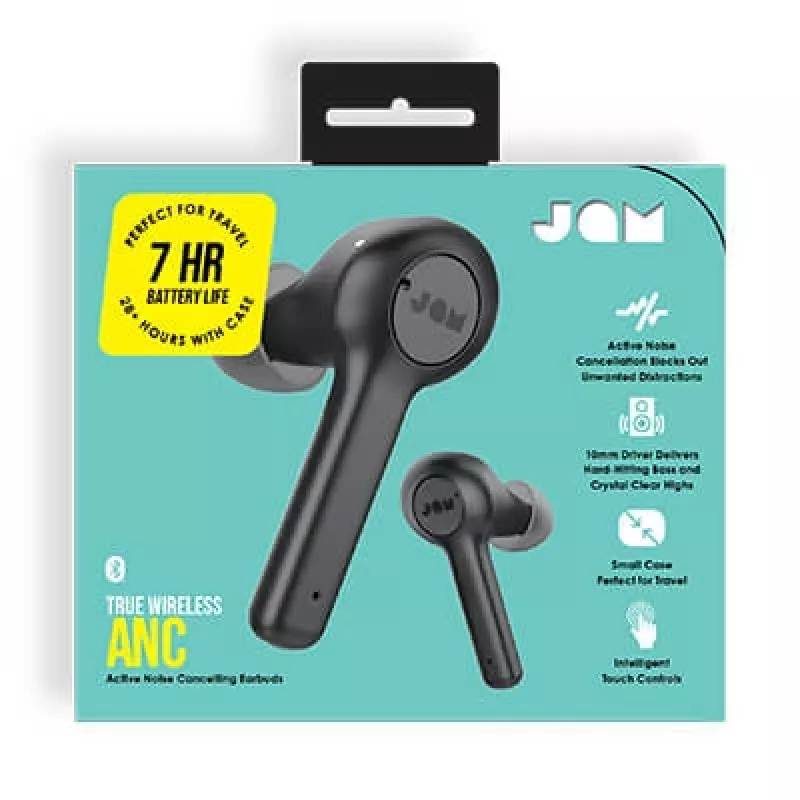 Belaidės ausinės Jam Earbuds TWS ANC juodos