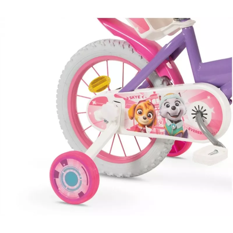 Vaikiškas dviratis 14 Paw Patrol Violetinis 1480 Mergaitėms TOIMSA