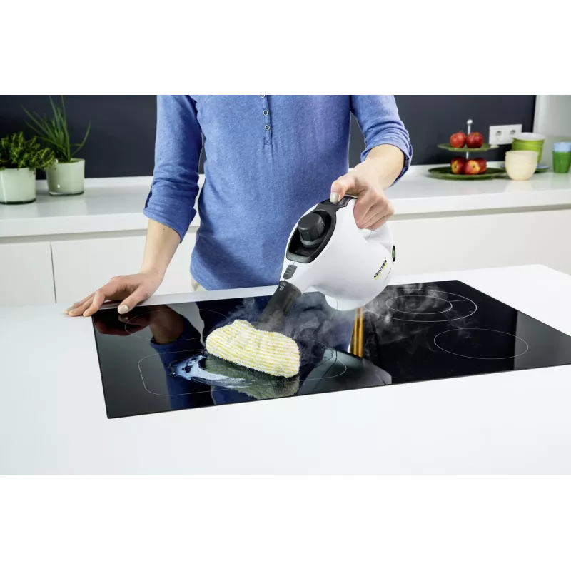 Kärcher SC 1 EasyFix nešiojamas garų valiklis 1200 W Juoda, Balta