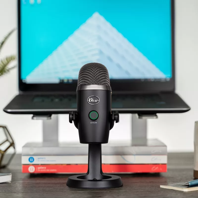 Logitech Yeti Nano, stalinis mikrofonas, 20–20000 Hz, 0,5 %, 24 bitai, 48 kHz, 4,5 mV/Pa