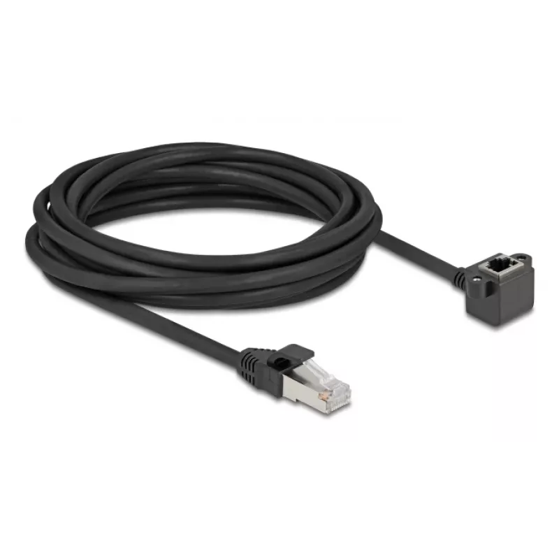 Tinklo laidas DeLOCK 81159 RJ-45 Cat6 5 m Juodas