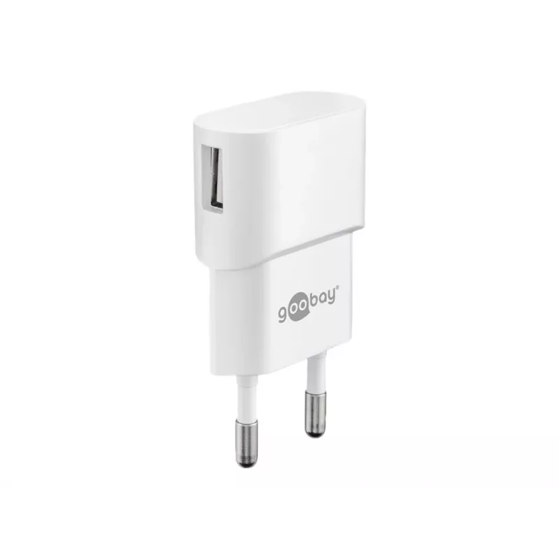 Goobay 44948 USB sieninis įkroviklis su vienu USB 2.0 A tipo lizdu