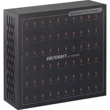 VOLTCRAFT UC-800W01 USB įkroviklis 800 W USB-C USB PD juodas vidaus patalpoms