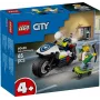 LEGO City Policijos motociklo gaudynės 60455 – 65 dalių, 2 minifigūrėlės, nuo 4 m.