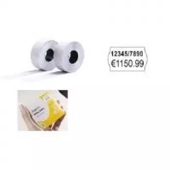 Avery Nuimamos kainų etiketės – lipnios – Baltos – 26 x 16 mm – 1200 vnt.