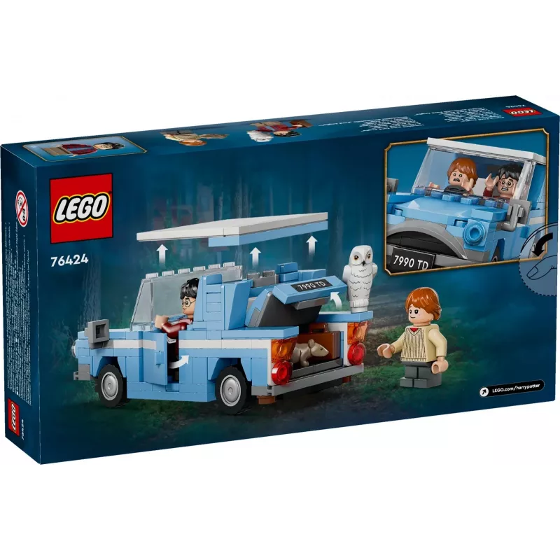 LEGO Harry Potter Skraidantis Ford Anglia automobilis – Statomas modelis su Roniu Visiniu ir Hedviga