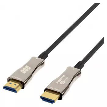 EFB Elektronik HDMI šviesolaidinis kabelis AOC Active 4K60Hz juodas - Skaitmeninis / Vaizdo / Garso - 20 m (HDMI-20-00008)