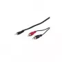 Wentronic Goobay 3,5 mm garso adapterio laidas, juodas, 3 m