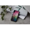 Dėklas telefonui iKins iPhone XR — vandens gėlių raštas, juodas