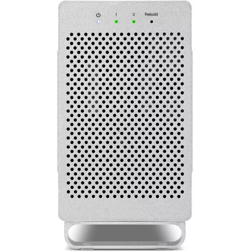 OWC Mercury Elite Pro Dual White – išorinis HDD dėklas 2× 3.5 colio SATA diskams, RAID 0/1/SPAN, USB Type‑B