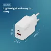 AC vidinis USB GaN įkroviklis DIGITUS DA-10301 — 30W, 1× USB-C, 1× USB-A, 100–240V, baltas
