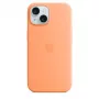 Apple iPhone 15 Silicone Case with MagSafe – Oranžinis sorbetas