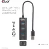 USB 3.2 Gen1 3 prievadų USB-A šakotuvas su Gigabit Ethernet – CLUB3D CSV-1430a