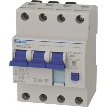 DOEPKE DRCBO 4 B16/0,03/3N- FI/LS kombinuotas automatinis jungiklis / RCBO (9945104)