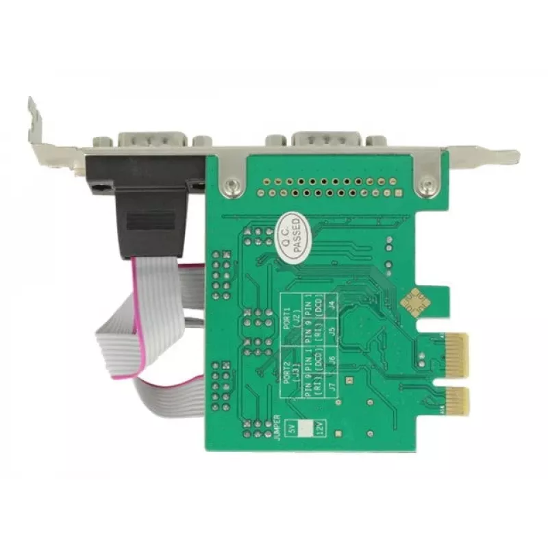 DeLOCK 89641 PCIe sąsajos plokštė su 2 RS-232 prievadais