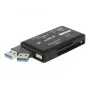 DeLOCK SuperSpeed USB kortelių skaitytuvas CF SD Micro SD MS M2 xD 5 Gbps