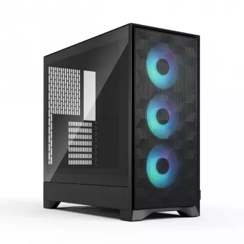 Fractal Design Pop 2 Air Black Solid – vidutinis kompiuterio korpusas (ATX, 3x 120 mm priekiniai ventiliatoriai)