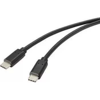 Renkforce RF-4716840 USB kabelis 1 m USB 2.0 USB A USB C juodas (RF-4716840)
