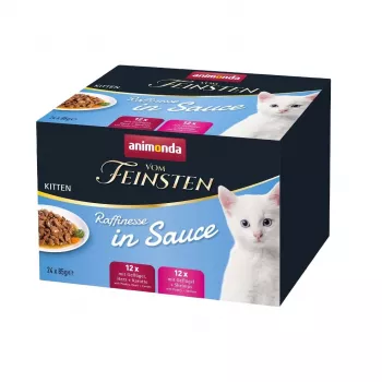 Šlapias kačių ėdalas Animonda Vom Feinsten Kitten complete meal – 24 x 85 g padėklai