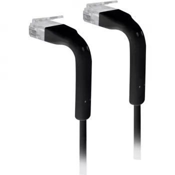 Ubiquiti U-Cable-Patch-RJ45-BK jungiamasis kabelis, CAT6, RJ45, 0,1 m, juodas