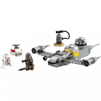 LEGO Star Wars 75410 N-1 Starfighter modelis su 92 detalėmis, minifigūrėlėmis Mando ir Grogu