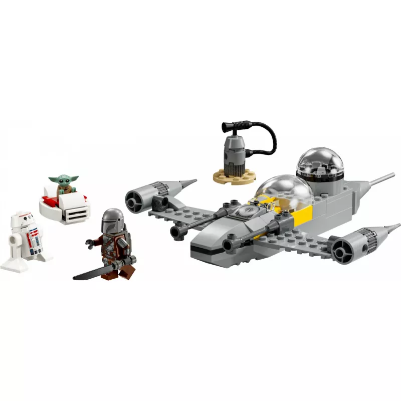 LEGO Star Wars 75410 N-1 Starfighter modelis su 92 detalėmis, minifigūrėlėmis Mando ir Grogu