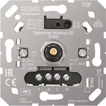Rotary Dimmer jung 1731DD Universalus LED reguliatorius šviesos intensyvumui valdyti