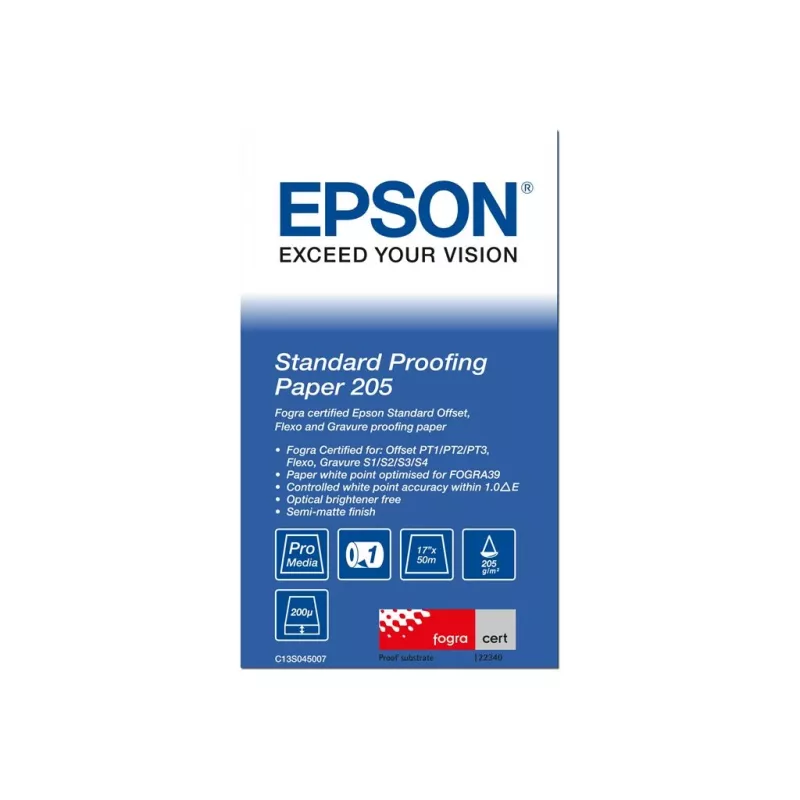 Epson Standard Proofing Popierius, 17 colių x 50 m, 205 g/m²