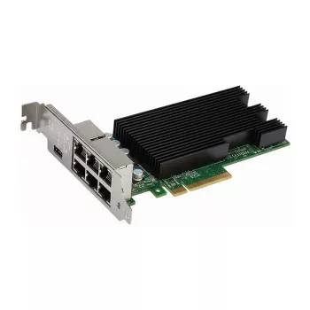 Tinklo plokštė INTEL X710T4G1P5 – 4 prievadų 10GbE RJ-45, PCIe 3.0 (8,0 GT/s), palaiko Cat6/6A