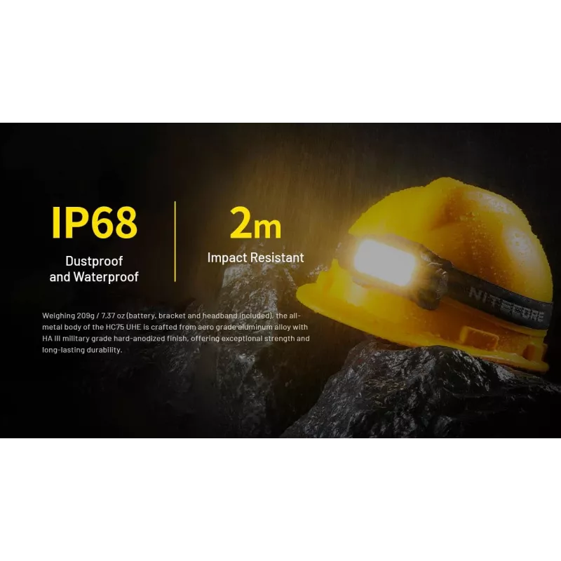 Švieslentė H serijos 3000 liumenų HC75 Uhe Nitecore