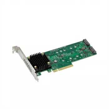 Broadcom MegaRAID 9520-2M2 – valdiklis (RAID) – 8 prievadai/kanalas – SATA 6Gb/s / PCIe 4.0 x8 (NVMe) – žemo profilio – RAID 0, 1 – PCIe 4.0 x8 (05-50148-03)