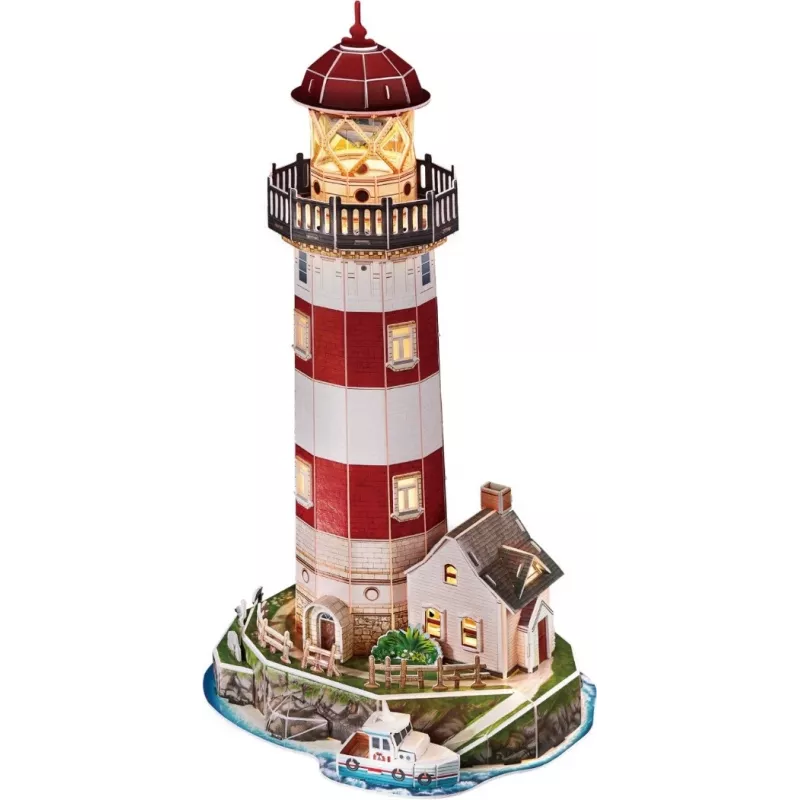 Puzzle 3D 72 dalių Žibintai naktinė versija