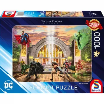 Thomas Kinkade Studios: DC Justice League - Teisingumo rūmai, 1000 dalių dėlionė