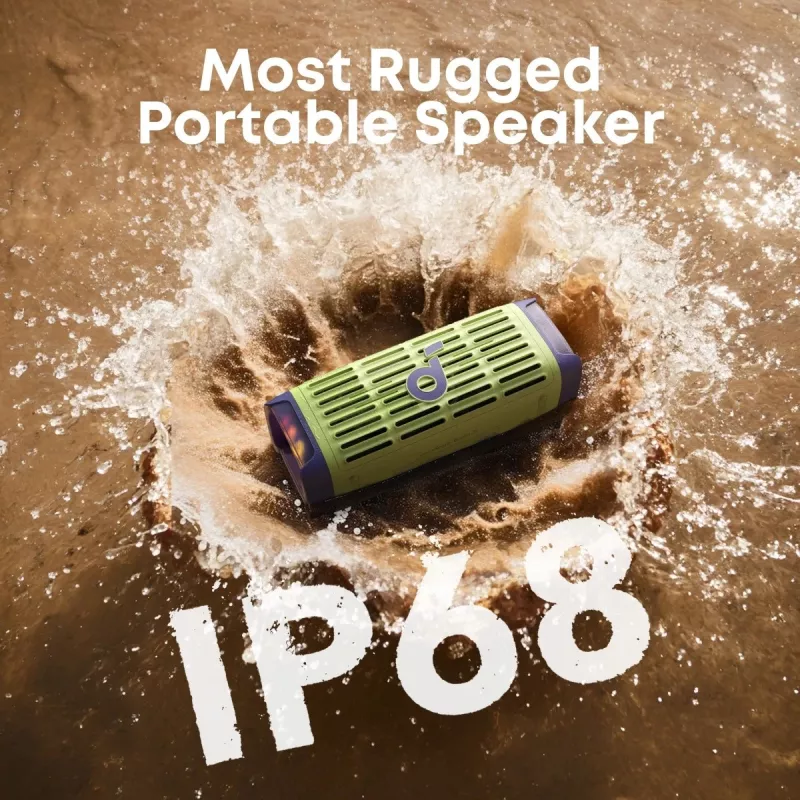 Porterinis garsiakalbis Anker Soundcore Boom 3i — 50W, Bluetooth, vandeniui atsparus, žalias