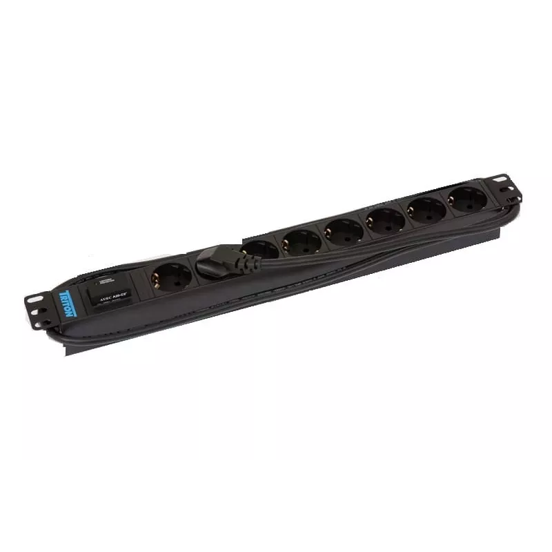 Apsauginis modulis Triton RAB-PD-X08-A1 juodas 8 AC lizdai 230V 2m